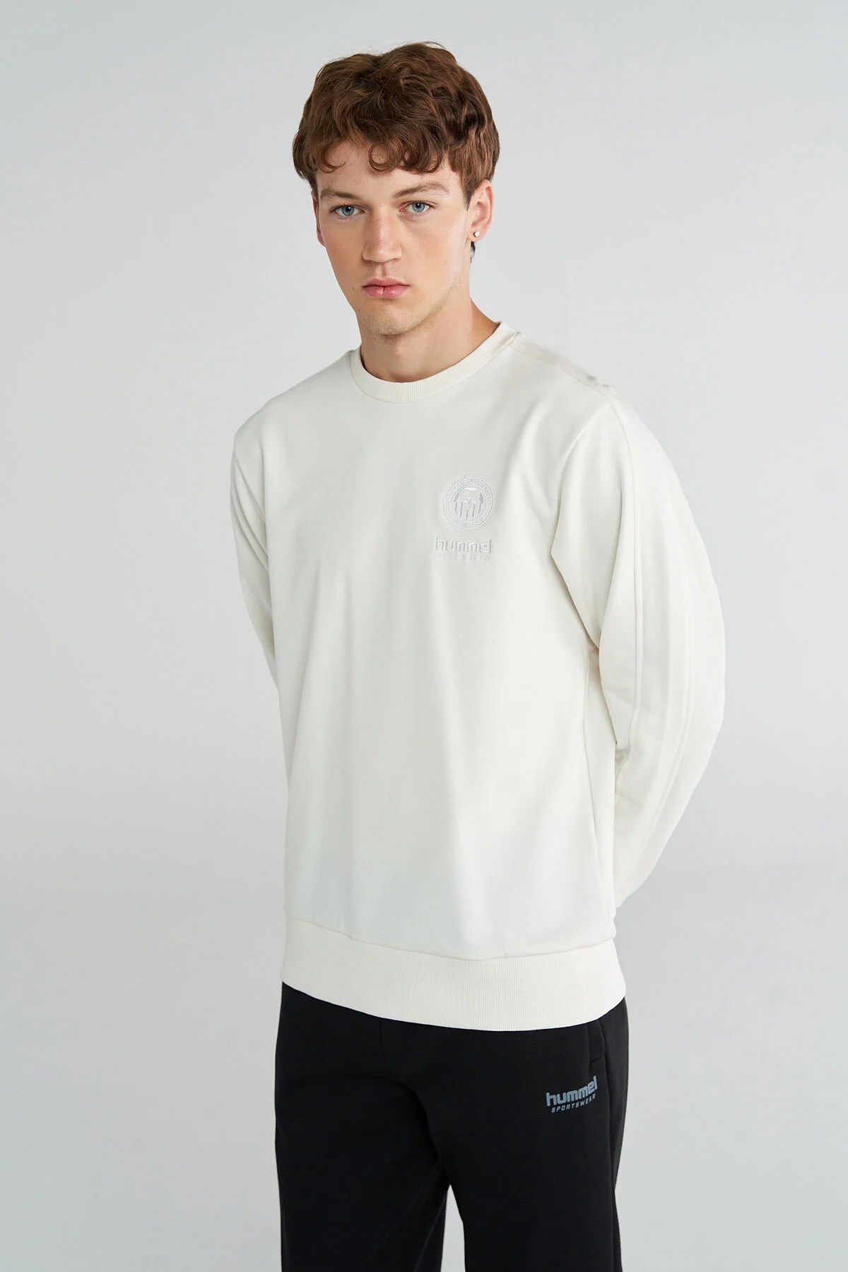 Hummel Tony Erkek Sweatshirt Bej