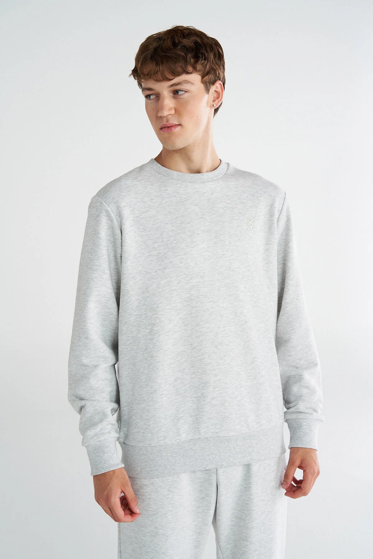Hummel T-Pulse Erkek Sweatshirt 922442-9098 Beyaz