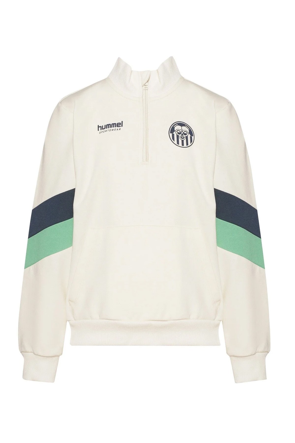 Hummel Walkes Zip Neck Çocuk Sweatshirt Bej