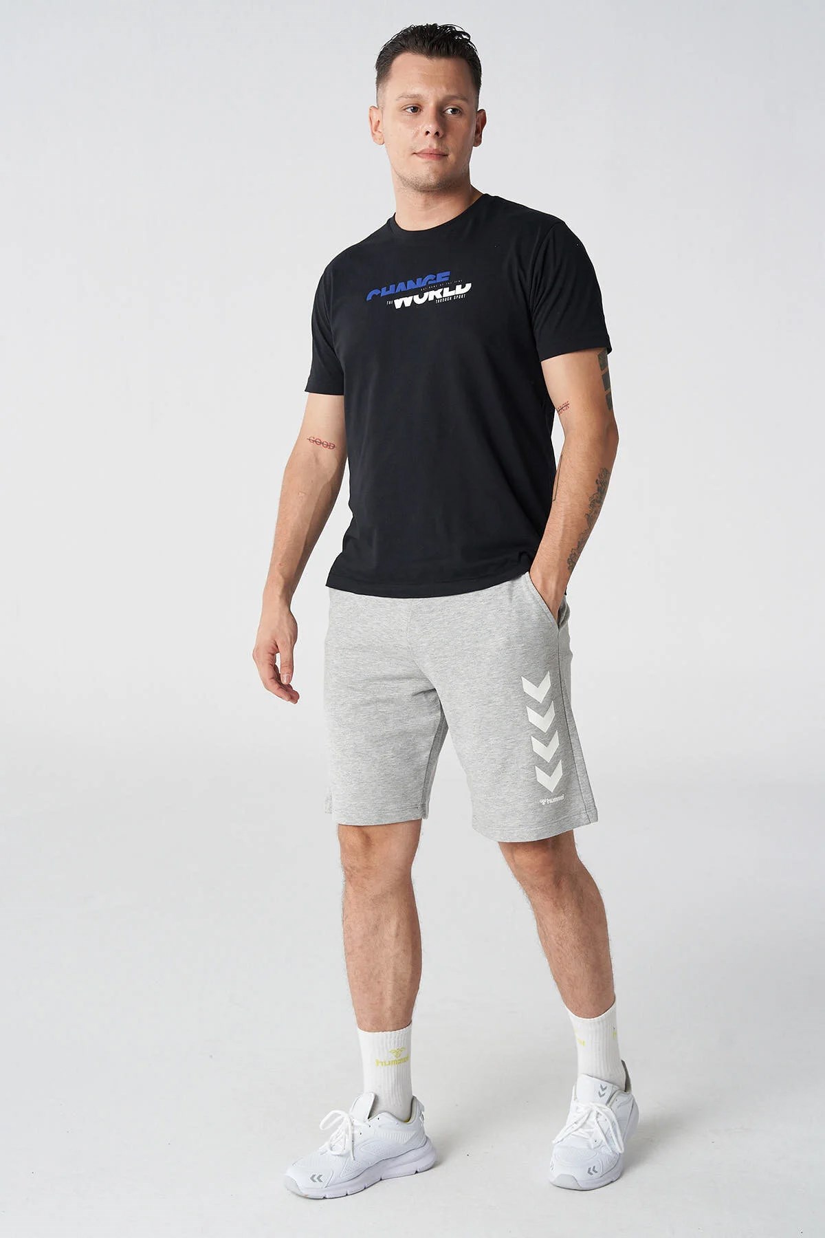 Hummel Kens Erkek Şort 931152-2006 Gri
