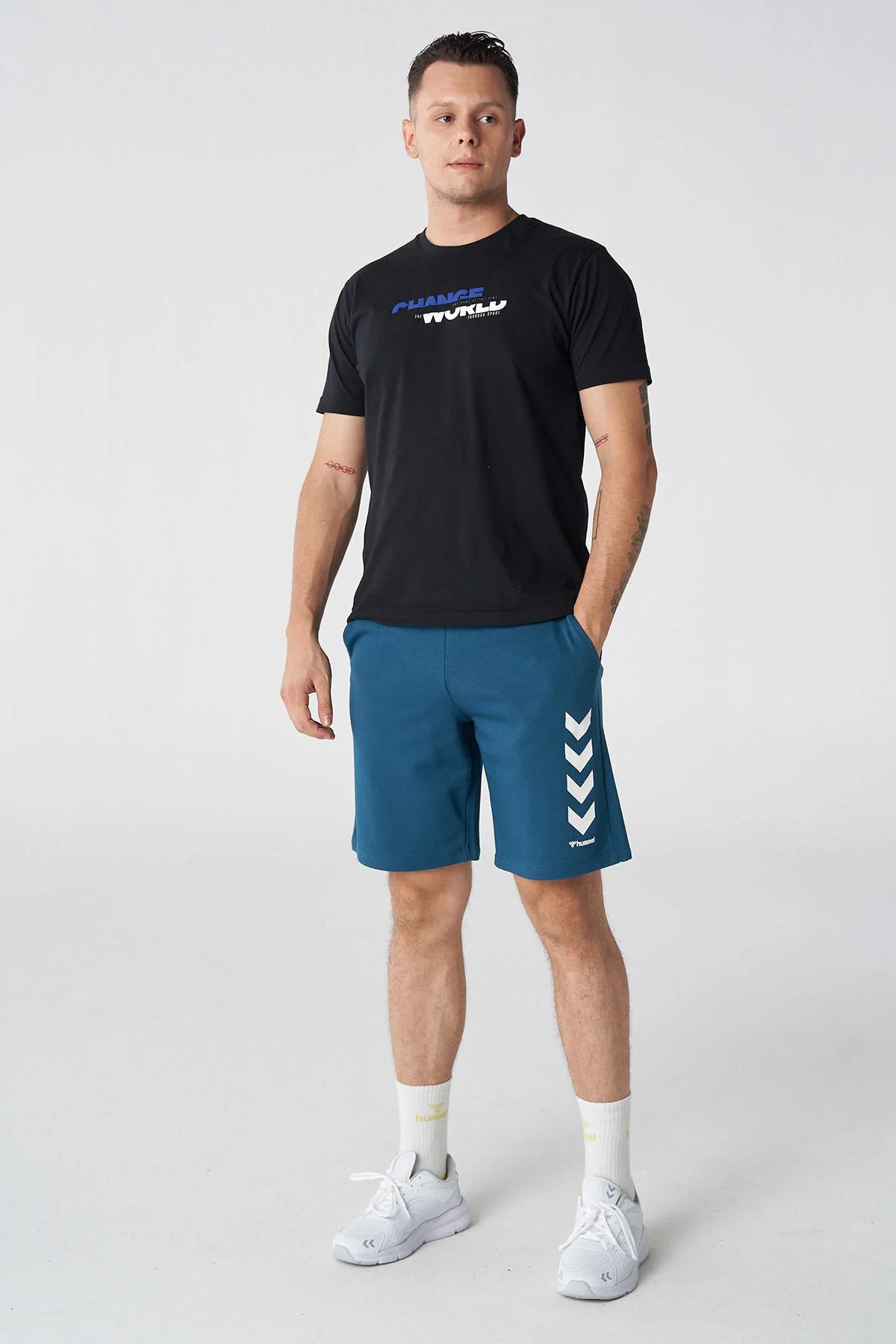 Hummel Kens Erkek Şort 931152-7511 Mavi