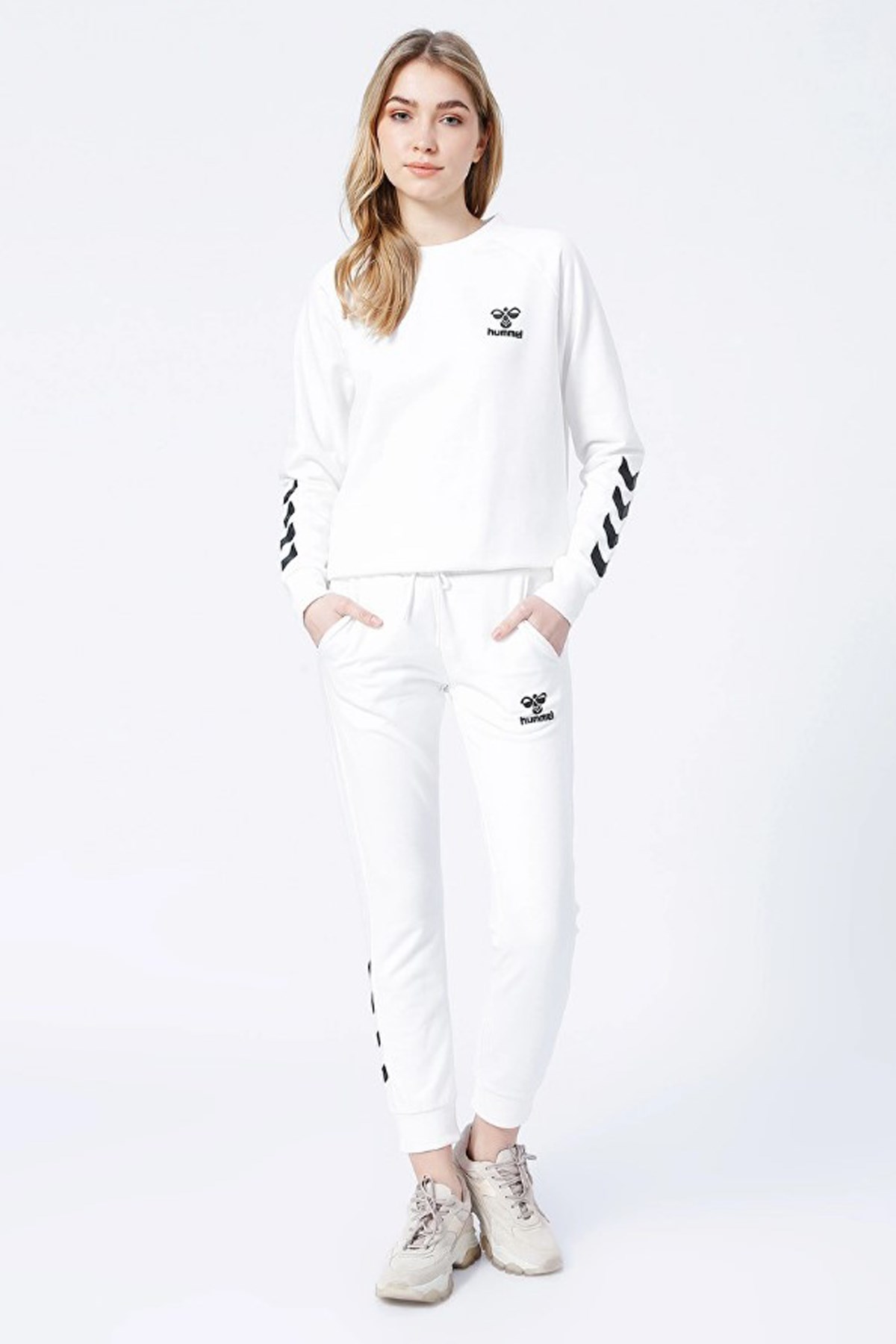 Hummel T-Noni 2.0 Regular  Kadın Eşofman Altı 931470-9003 Beyaz