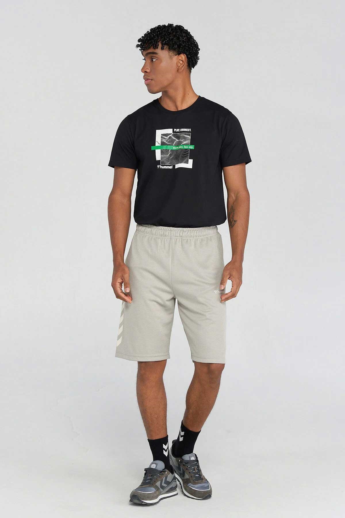 Hummel Elpidio Erkek Şort 931611-2540 Gri