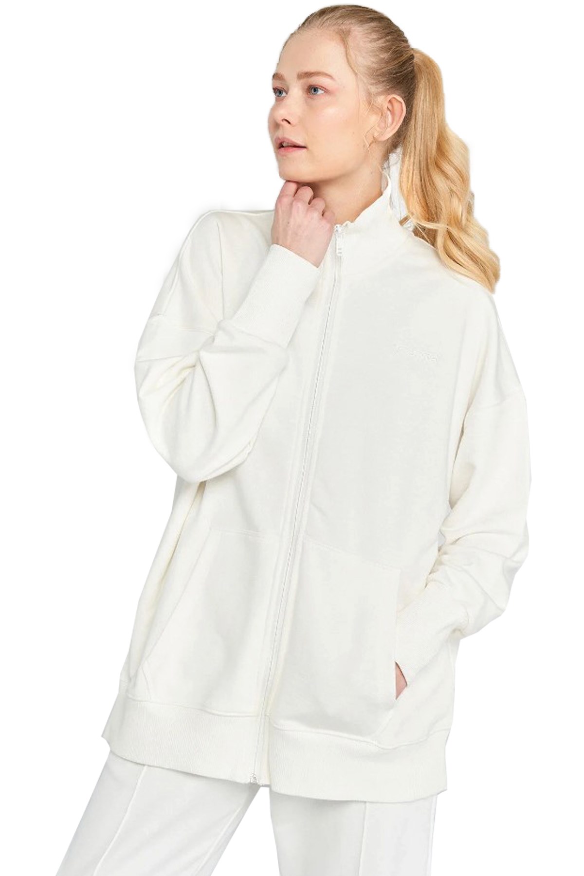 Hummel Sofia Kadın Fermuarlı Ceket 931644-9003 Beyaz
