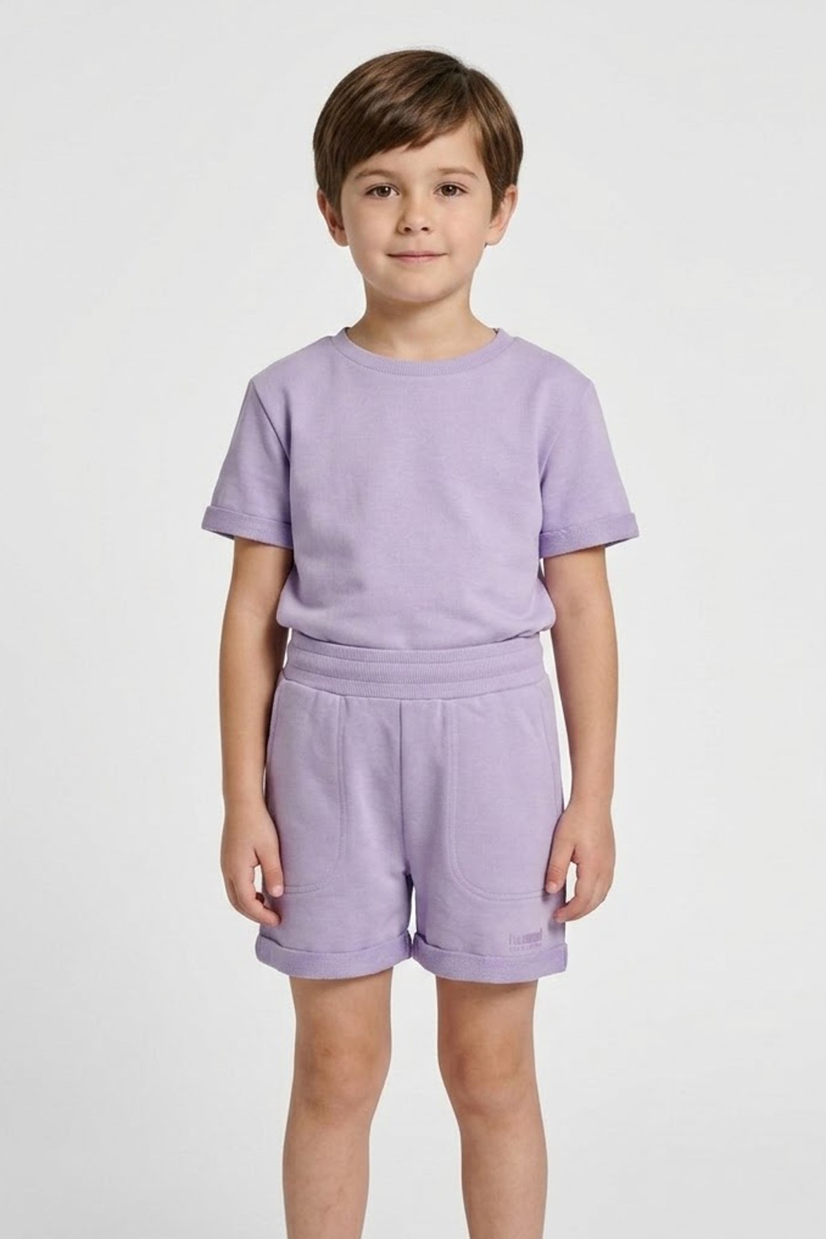 Hummel Lines Çocuk Şort 932428-3790 Mor