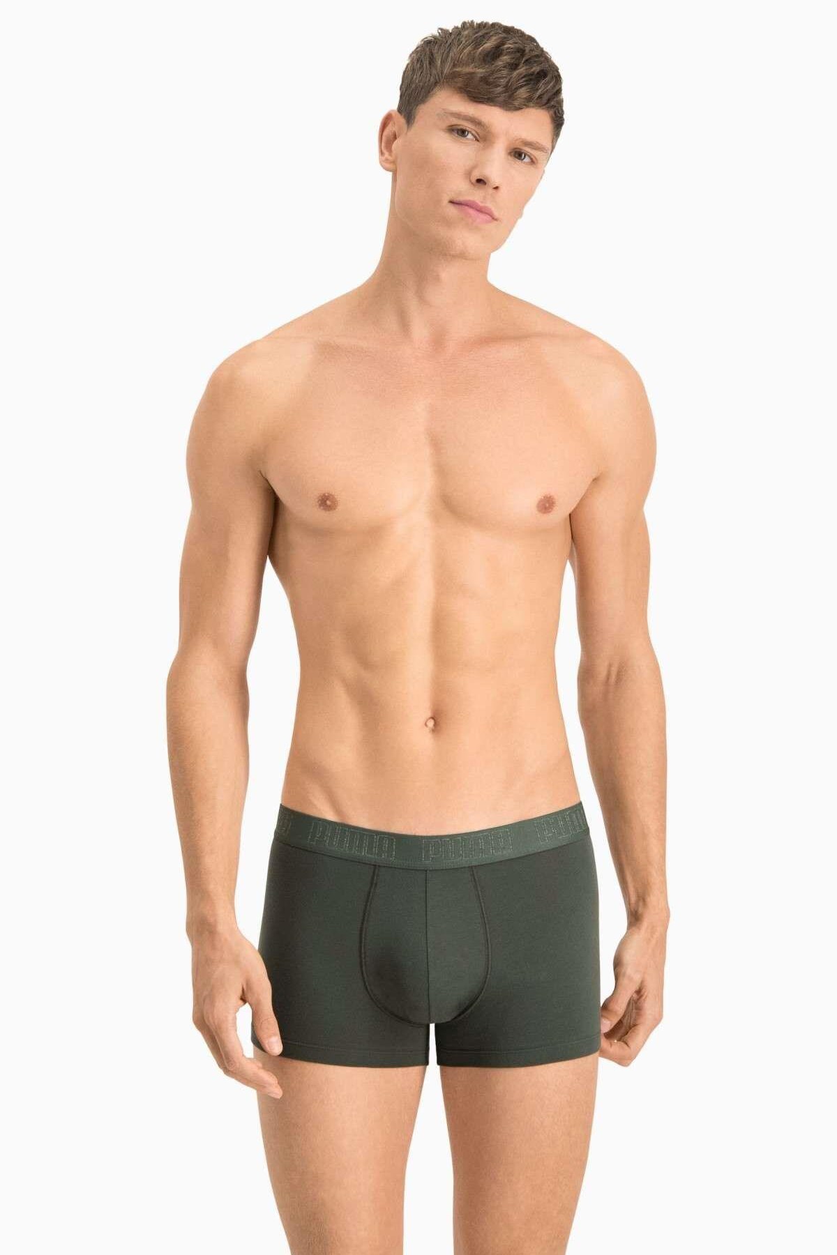Puma Basic Trunk 2P Erkek 2li Boxer 93501509 Yeşil
