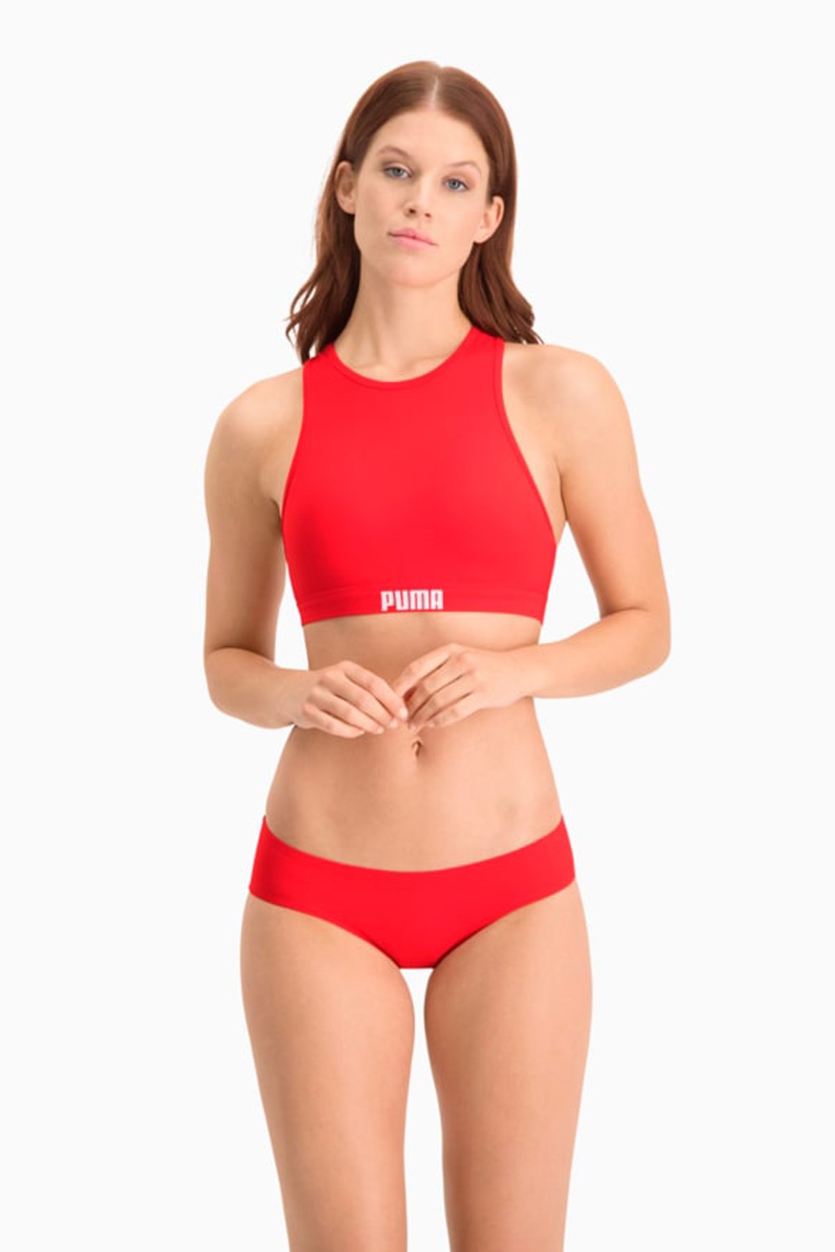 Puma Swim Hipster 1P Kadın Bikini Altı 93505702 Kırmızı