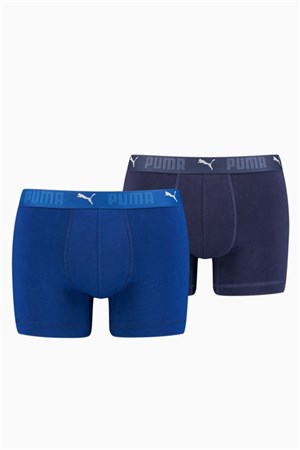 Puma Sport Cotton 2P Erkek Boxer 93552102 Mavi