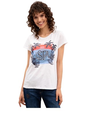 U.S. Polo Assn. Kadın Tişört 937772-VR013