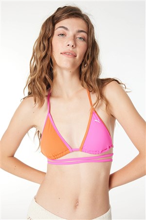 Puma Swım Women Wrap Üçgen Bikini Üst 93806502 Pembe
