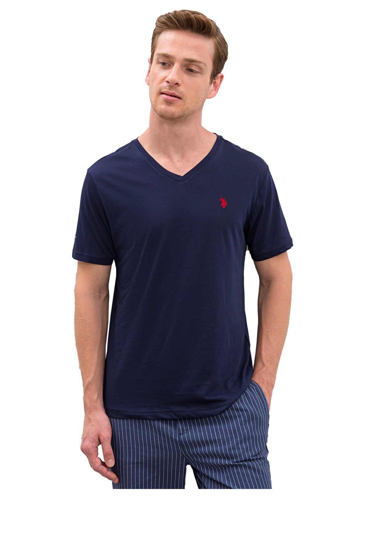 U.S. Polo Assn. Erkek Tişört 948800-VR033 Lacivert