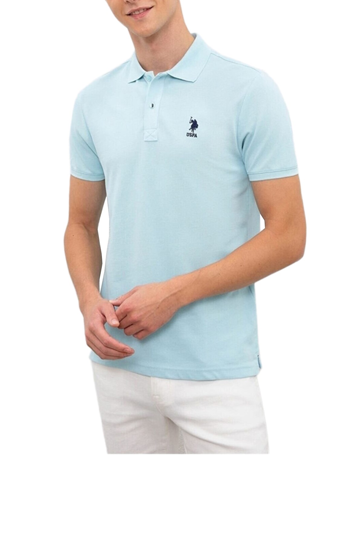 Us Polo Assn. Erkek Polo Tişört 948811 Mavi