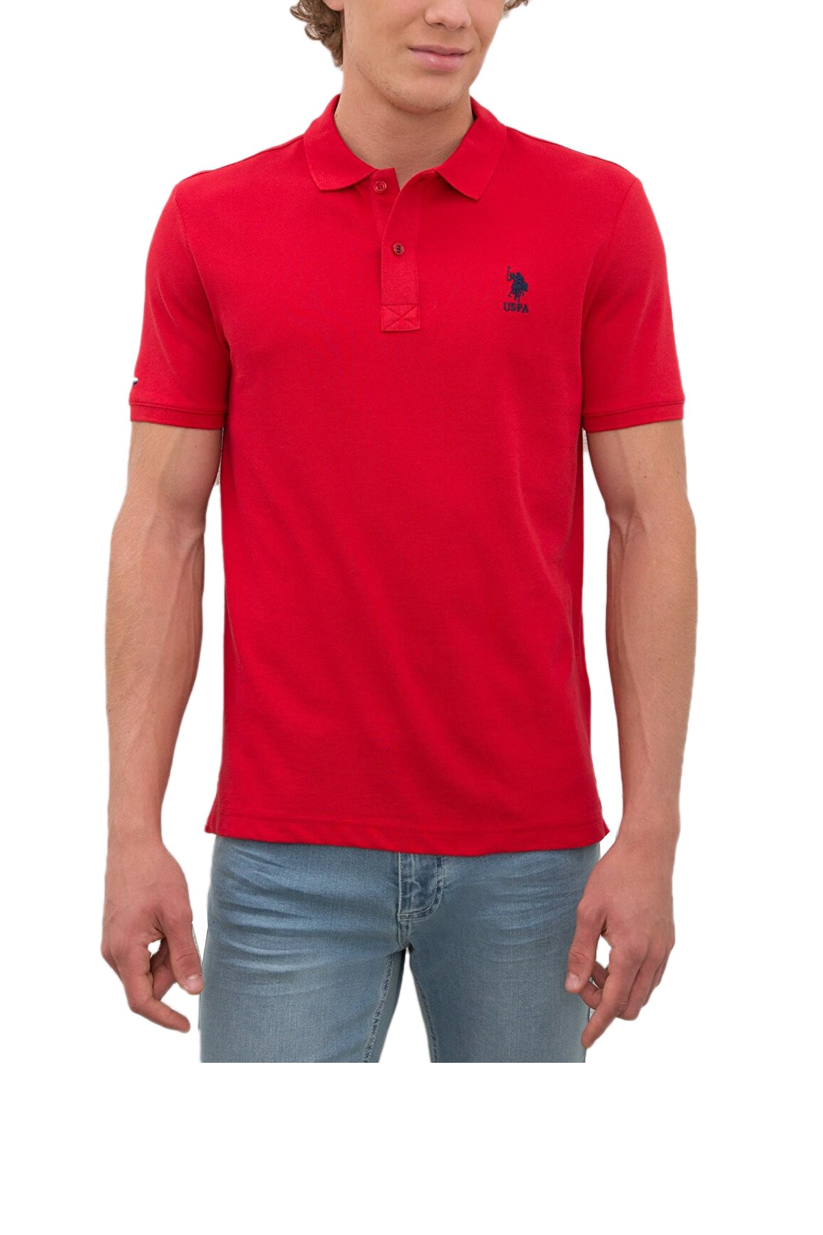 Us Polo Assn. Erkek Polo Tişört 948811 Kırmızı