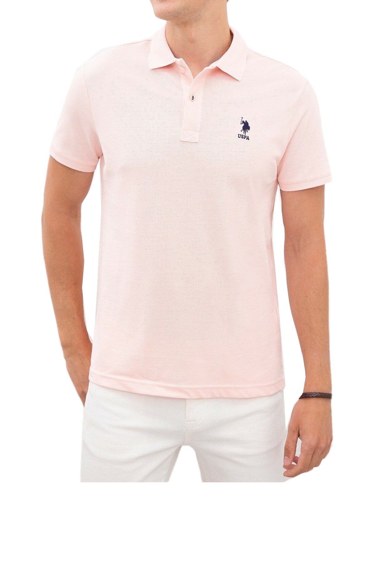 Us Polo Assn. Erkek Polo Tişört 948811 Pembe