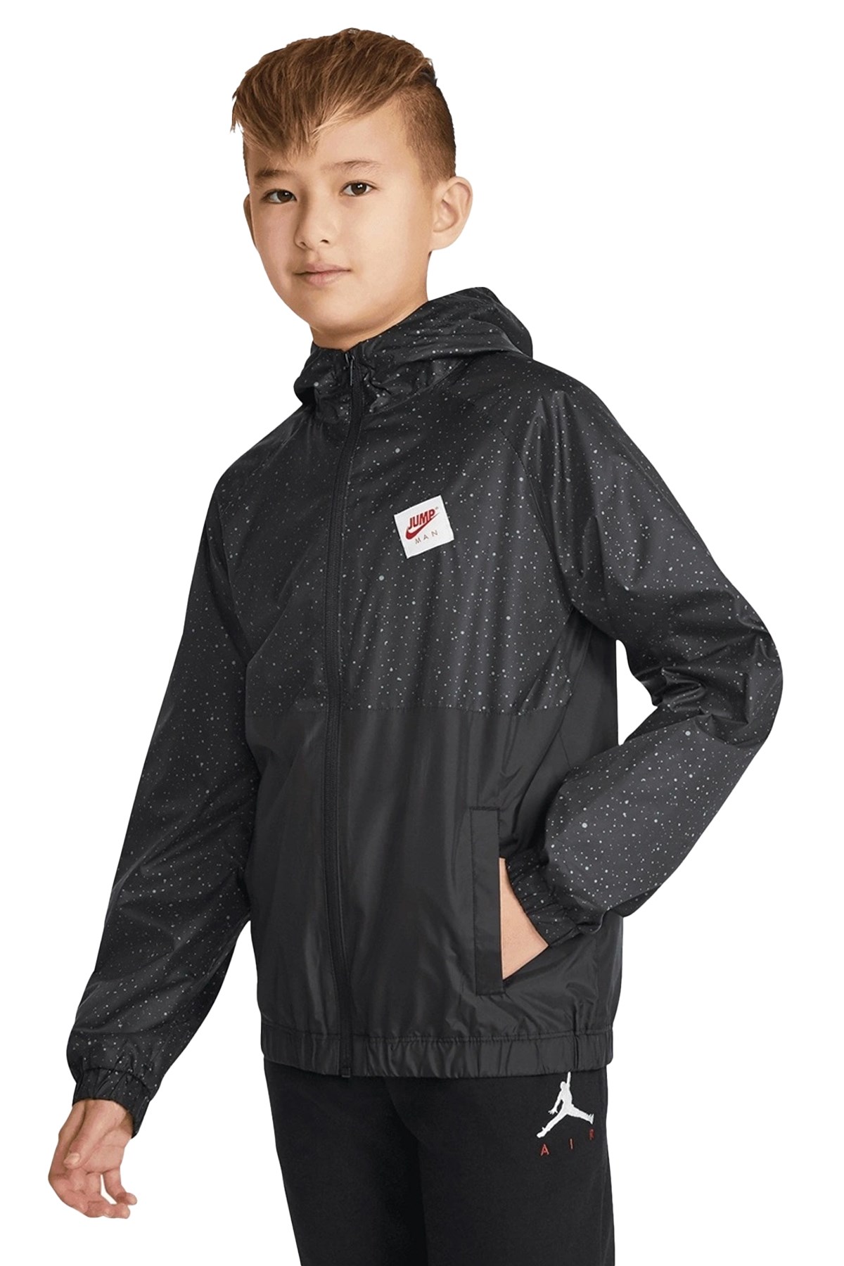Nike Jdb Windbreaker Çocuk Yağmurluk 95A469-023 Siyah
