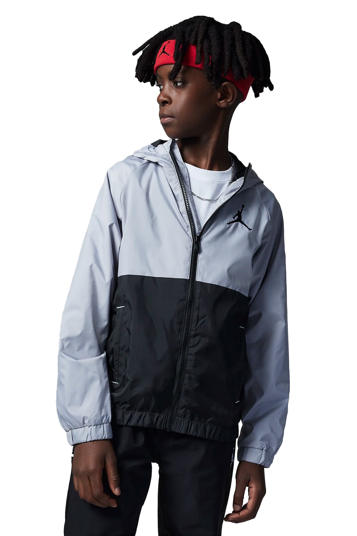Nike Jdb Windbreaker Çocuk Yağmurluk 95A469-G3A Gri