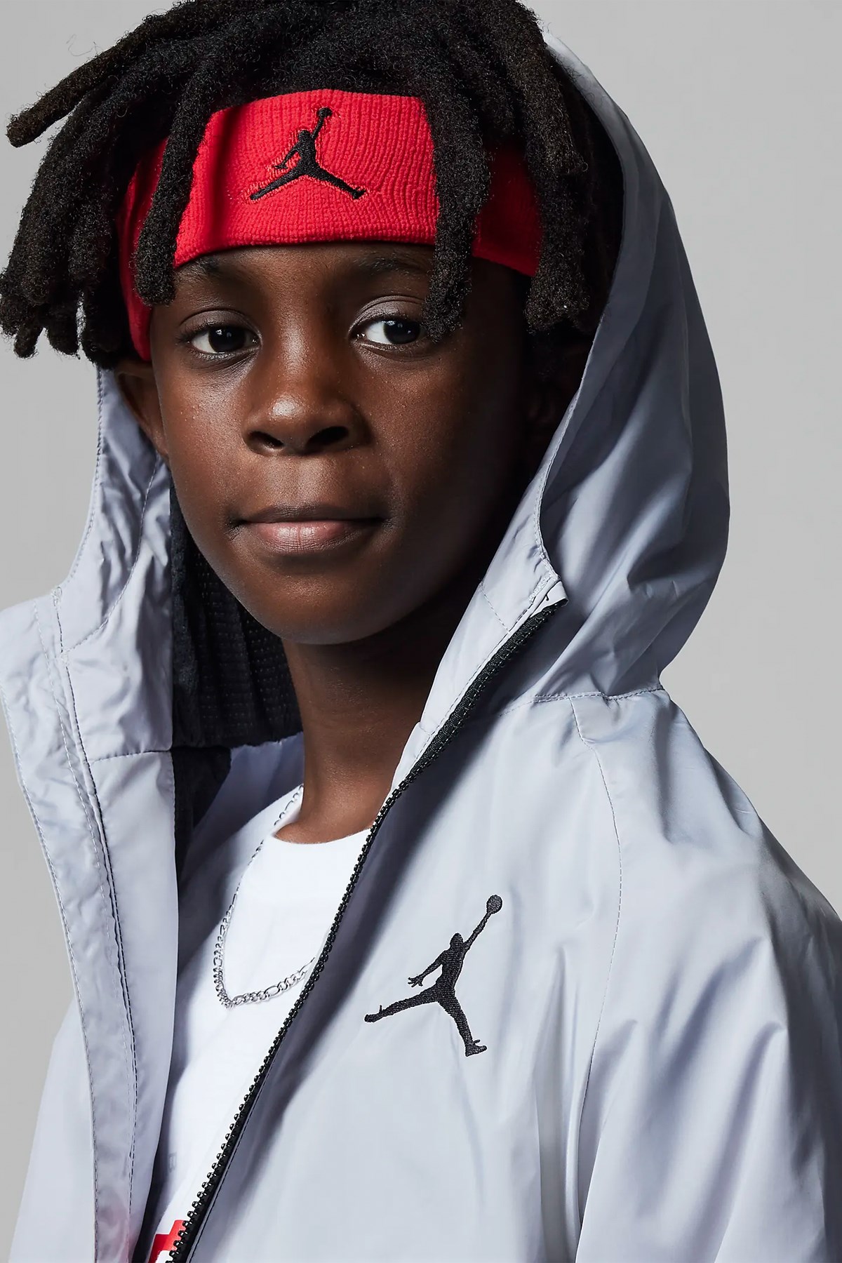 Nike Jdb Windbreaker Çocuk Yağmurluk 95A469-G3A Gri