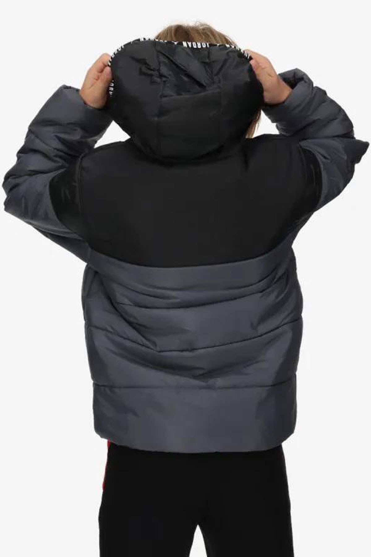 Nike Jdn Basic Poly Puffer Çocuk Mont 95B657-783 Gri