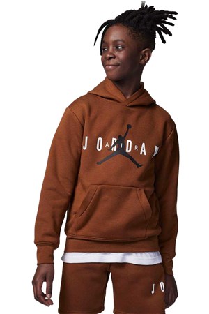 Nike Jdb Jumpman Çocuk Kapüşonlu Sweatshirt 95B910-X4A Kahverengi