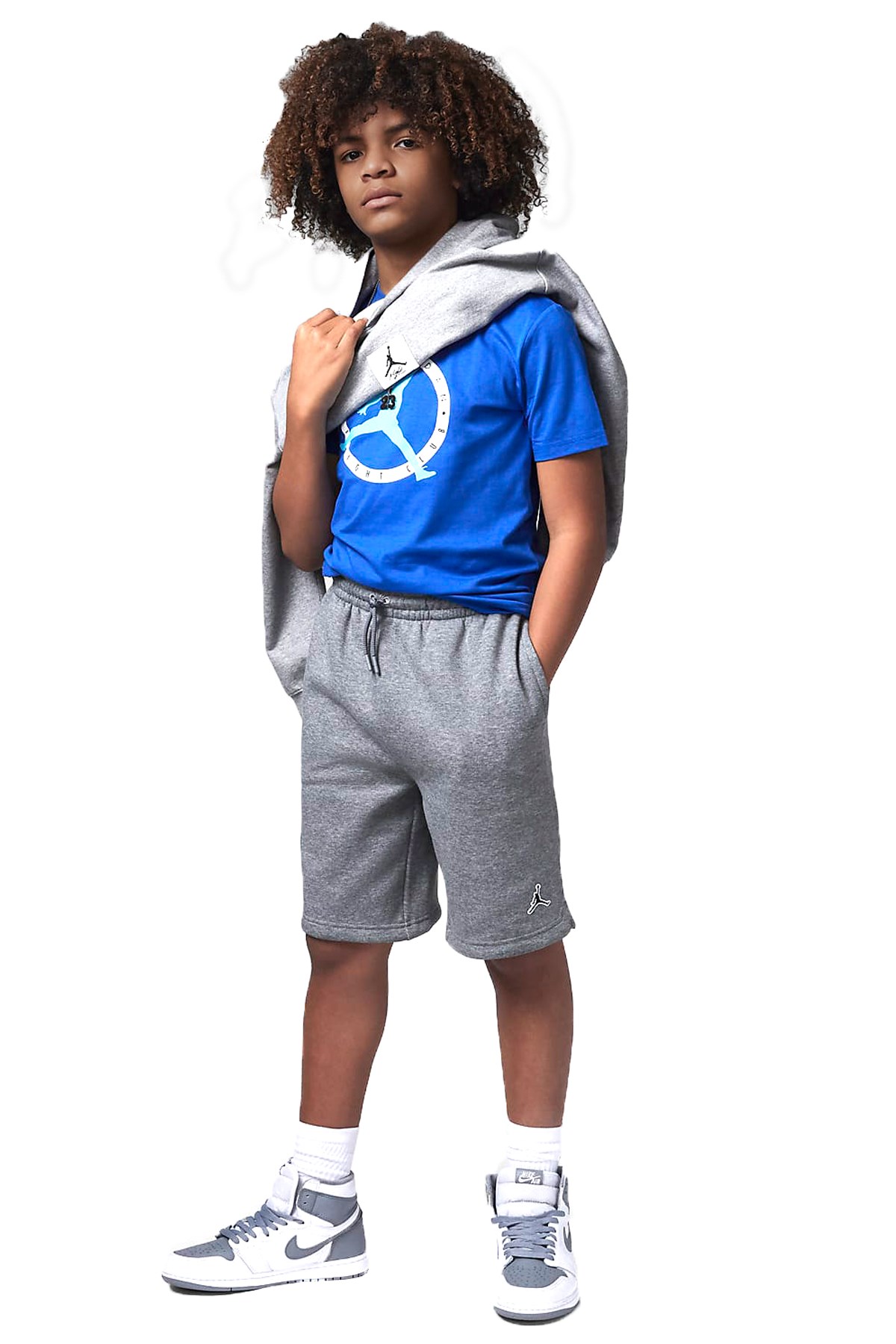 Nike Jdb Flight Çocuk Tişört 95C123-U89 Mavi