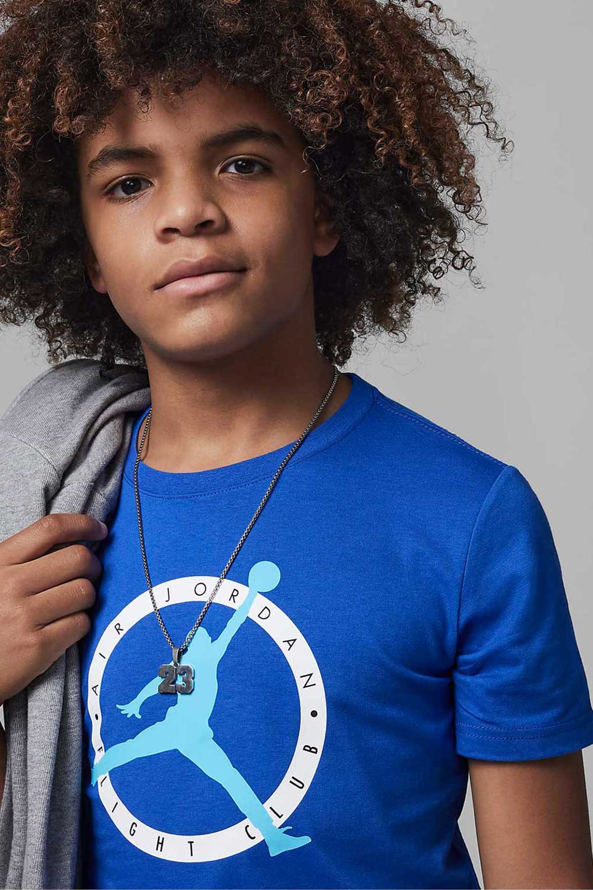 Nike Jdb Flight Çocuk Tişört 95C123-U89 Mavi