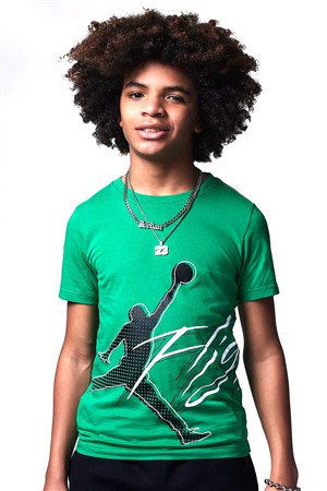 Nike Jdb Halftone Çocuk Tişört 95C430-F4F Yeşil