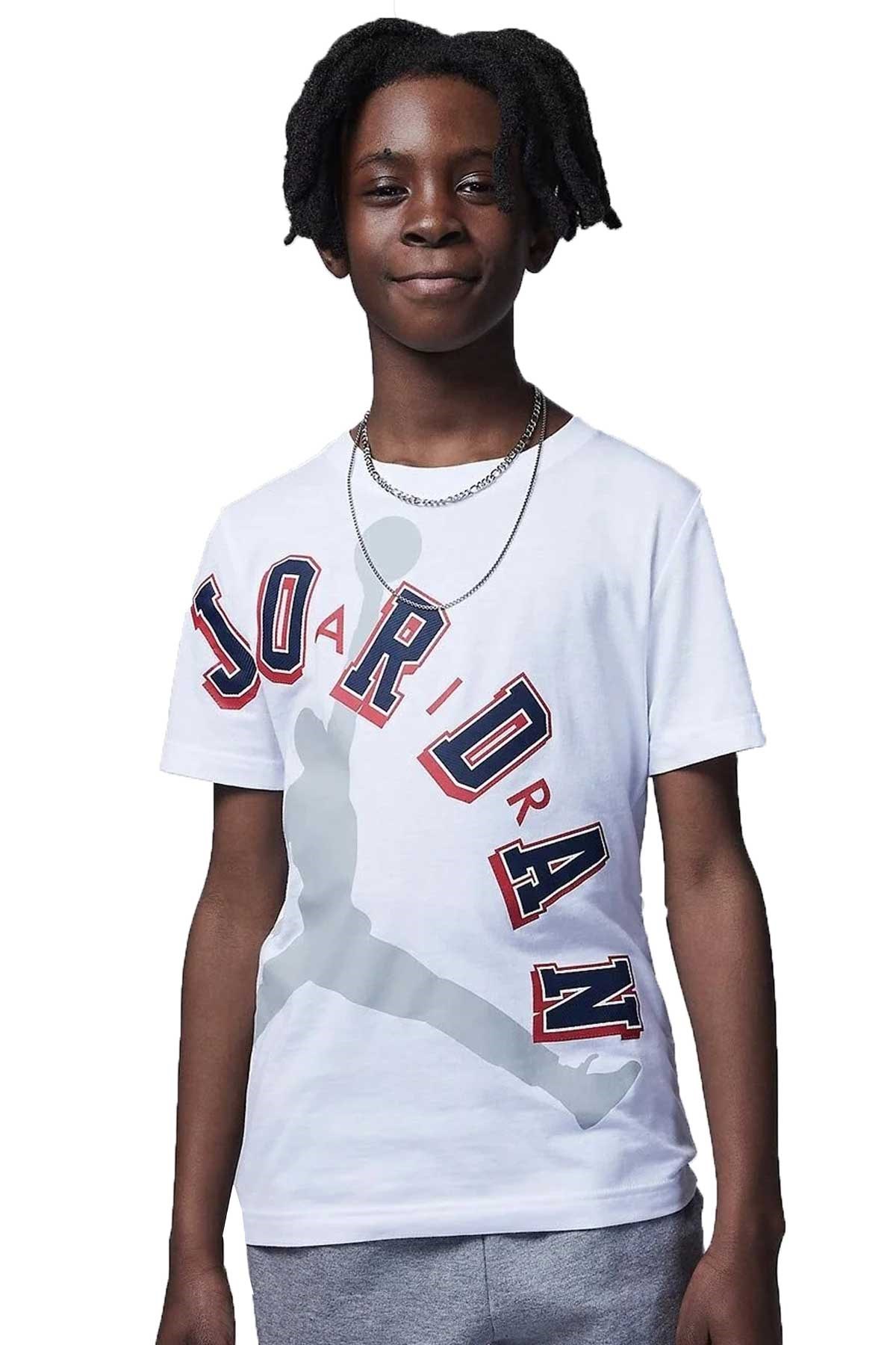 Nike Jdb Arch Çocuk Tişört 95C439-001 Beyaz