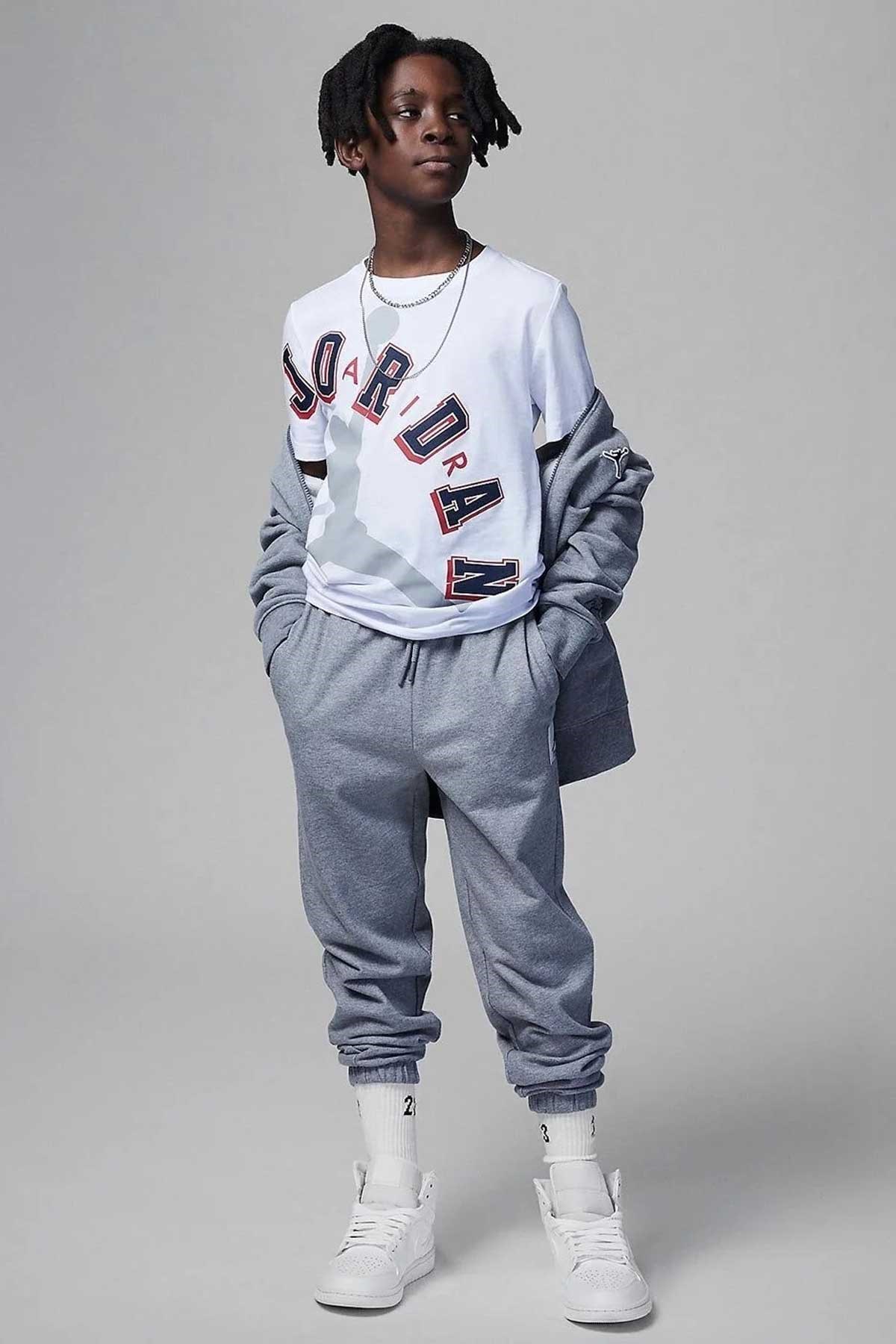 Nike Jdb Arch Çocuk Tişört 95C439-001 Beyaz