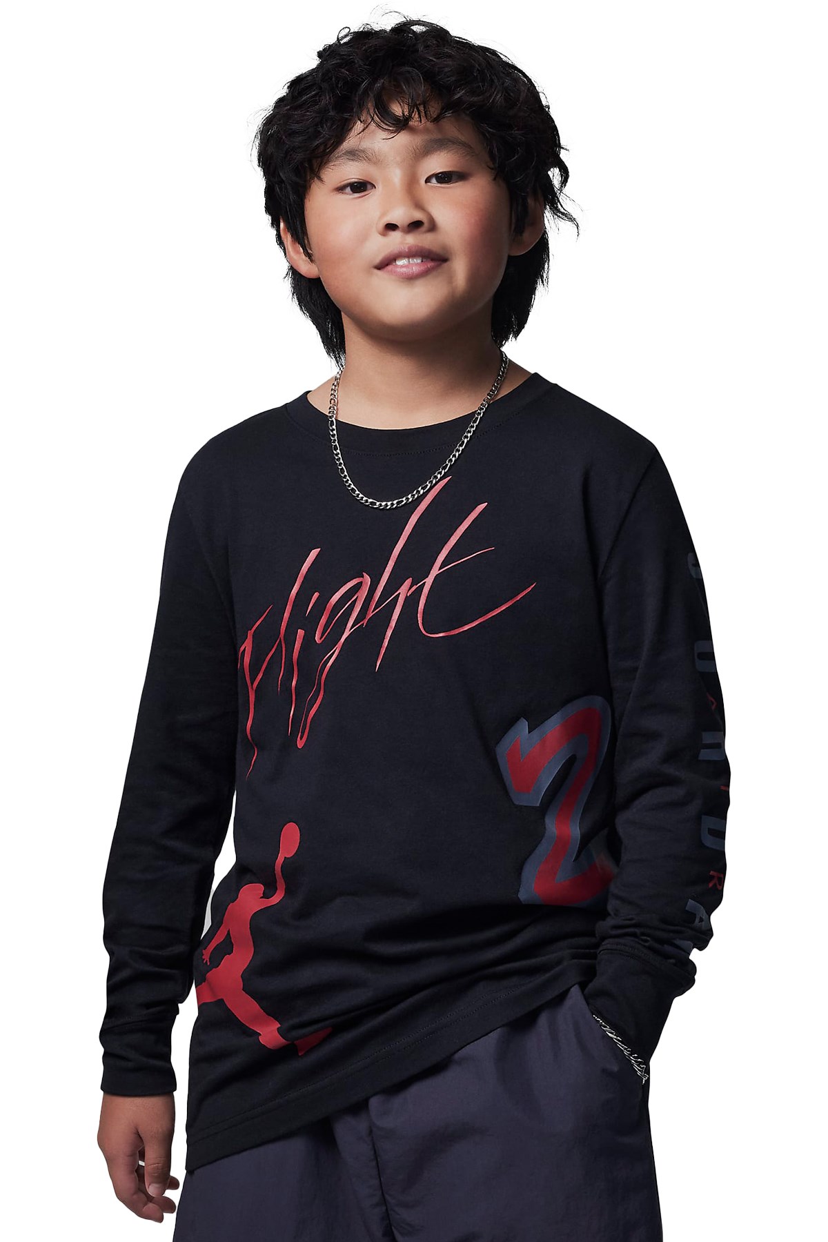 Nike Jdb All Over Retro Çocuk Sweatshirt 95C614-023 Siyah