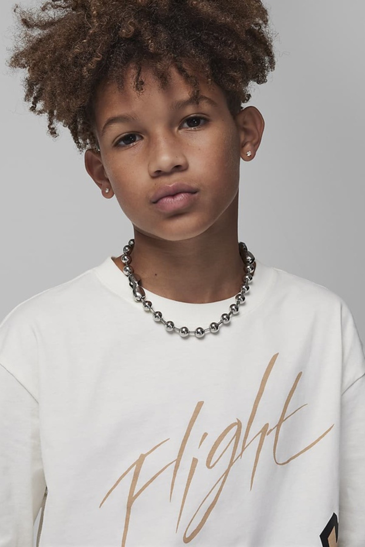 Nike Jdb All Over Retro Çocuk Sweatshirt 95C614-782 Bej