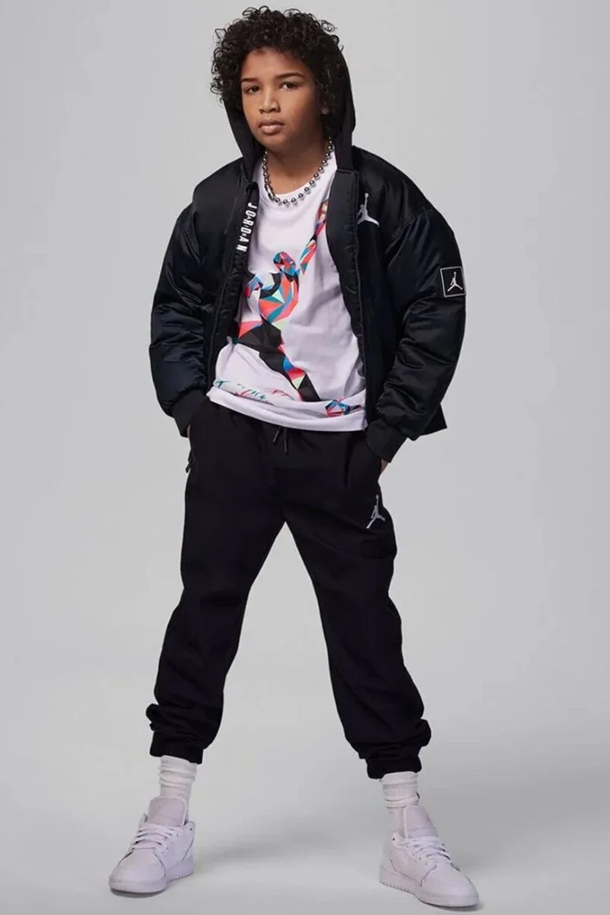 Nike Jdb Çocuk Tişört 95C975-001 Beyaz