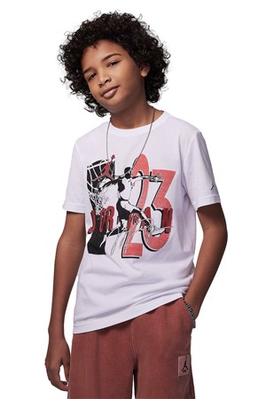 Nike Jdb Jordan Çocuk Tişört 95C978-001 Beyaz