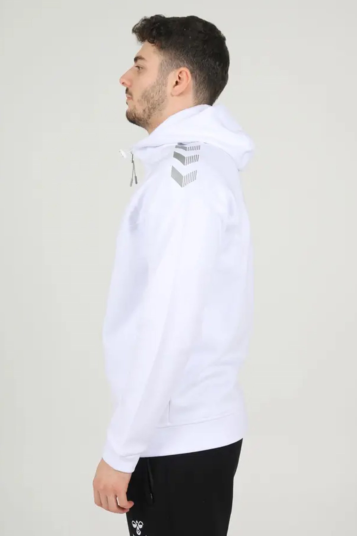 Hummel Armin Pro Zip Erkek Sweatshirt Beyaz