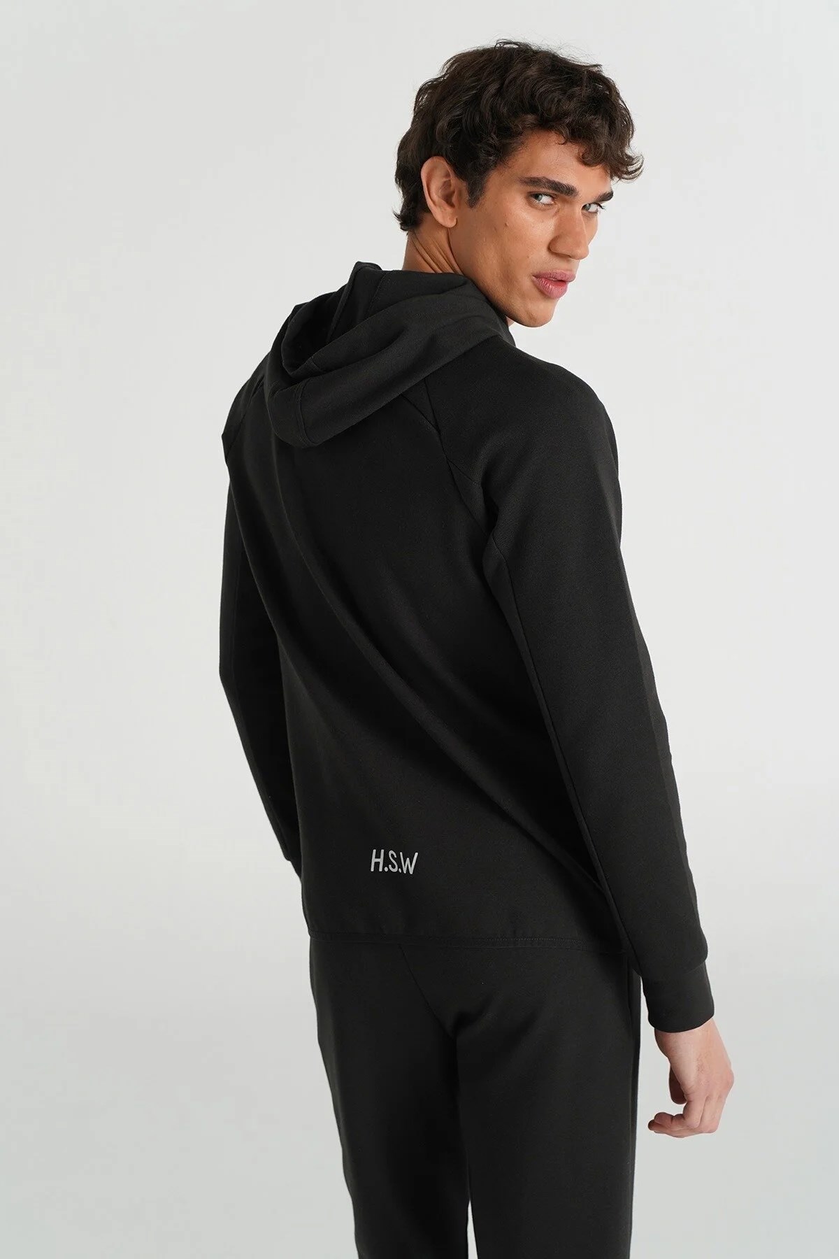 Hummel Nova Zip Erkek Sweatshirt Siyah