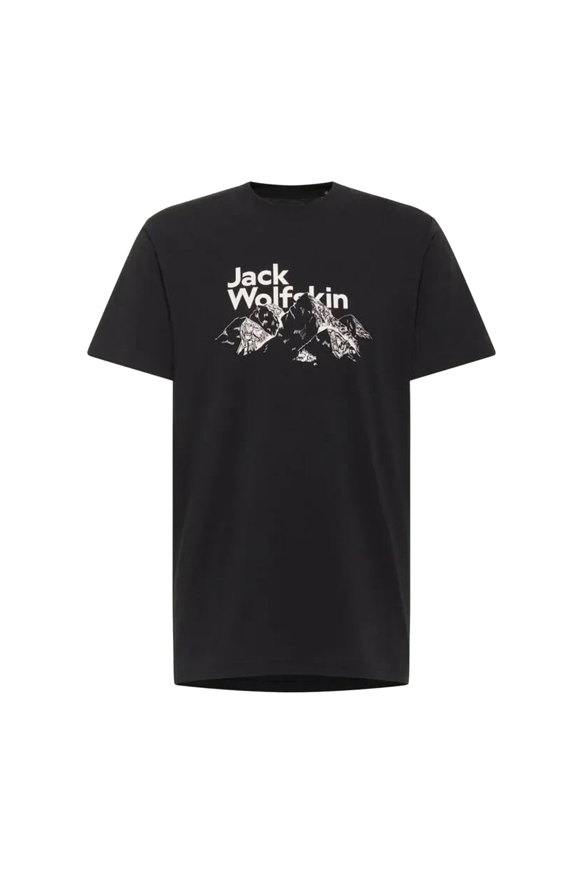Jack Wolfskin Bergblick Erkek Tişört A60070-6000 Siyah
