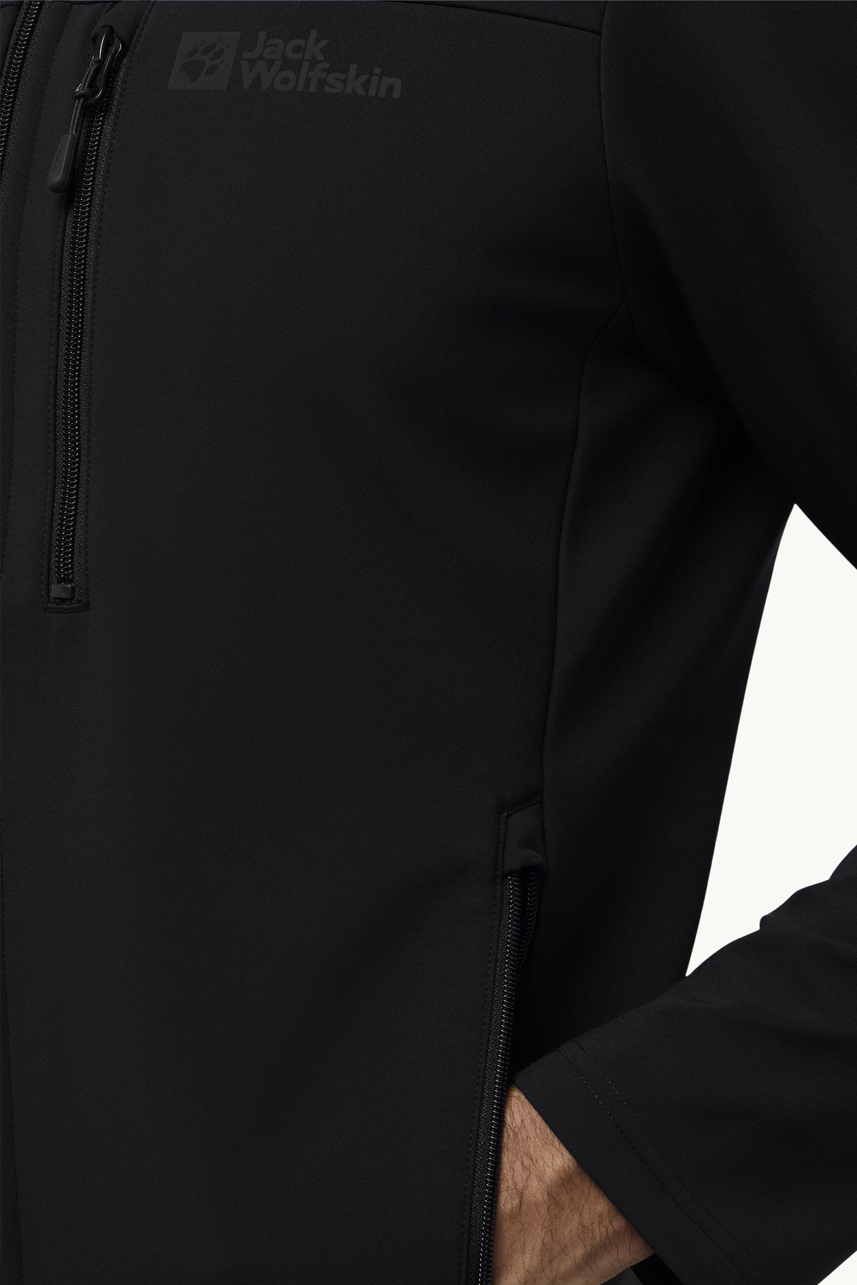 Jack Wolfskin Whirlwind Erkek Softshell Ceket A62521-6000 Siyah