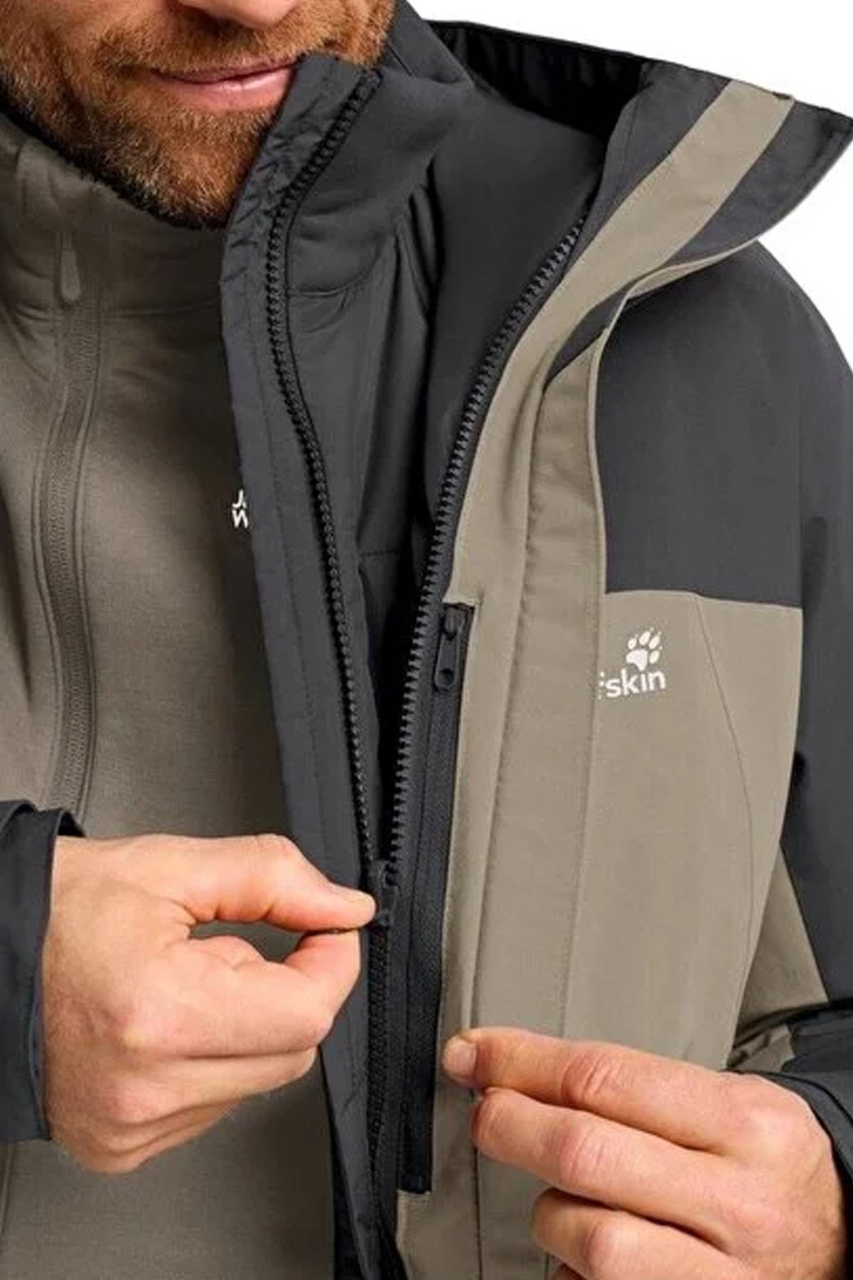 Jack Wolfskin Wild Places 3in1 Outdoor Mont A65257-5940 Açık Kahverengi