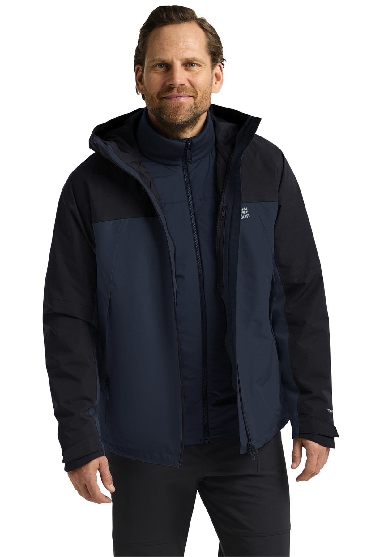 Jack Wolfskin Wild Places 3in1 Outdoor Mont A65257-C0412 Mavi