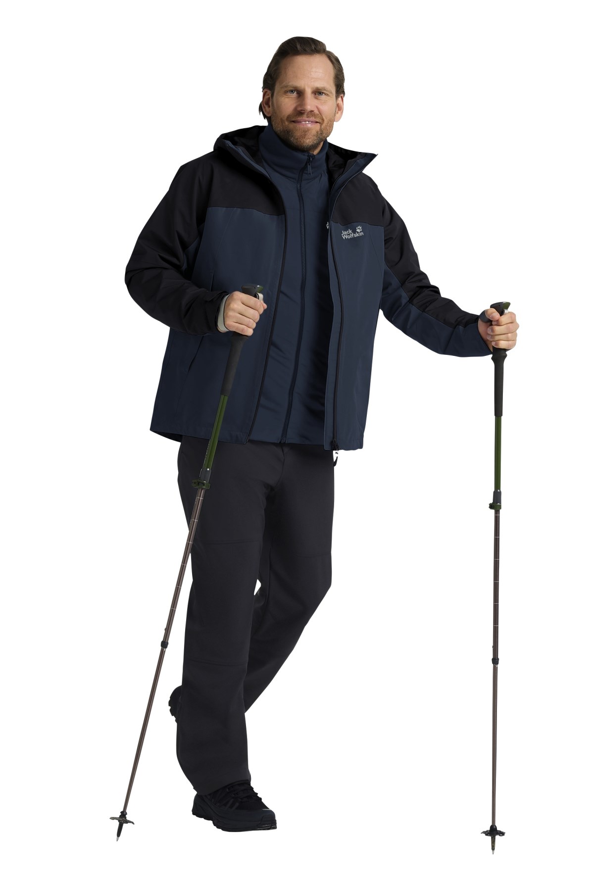 Jack Wolfskin Wild Places 3in1 Outdoor Mont A65257-C0412 Mavi