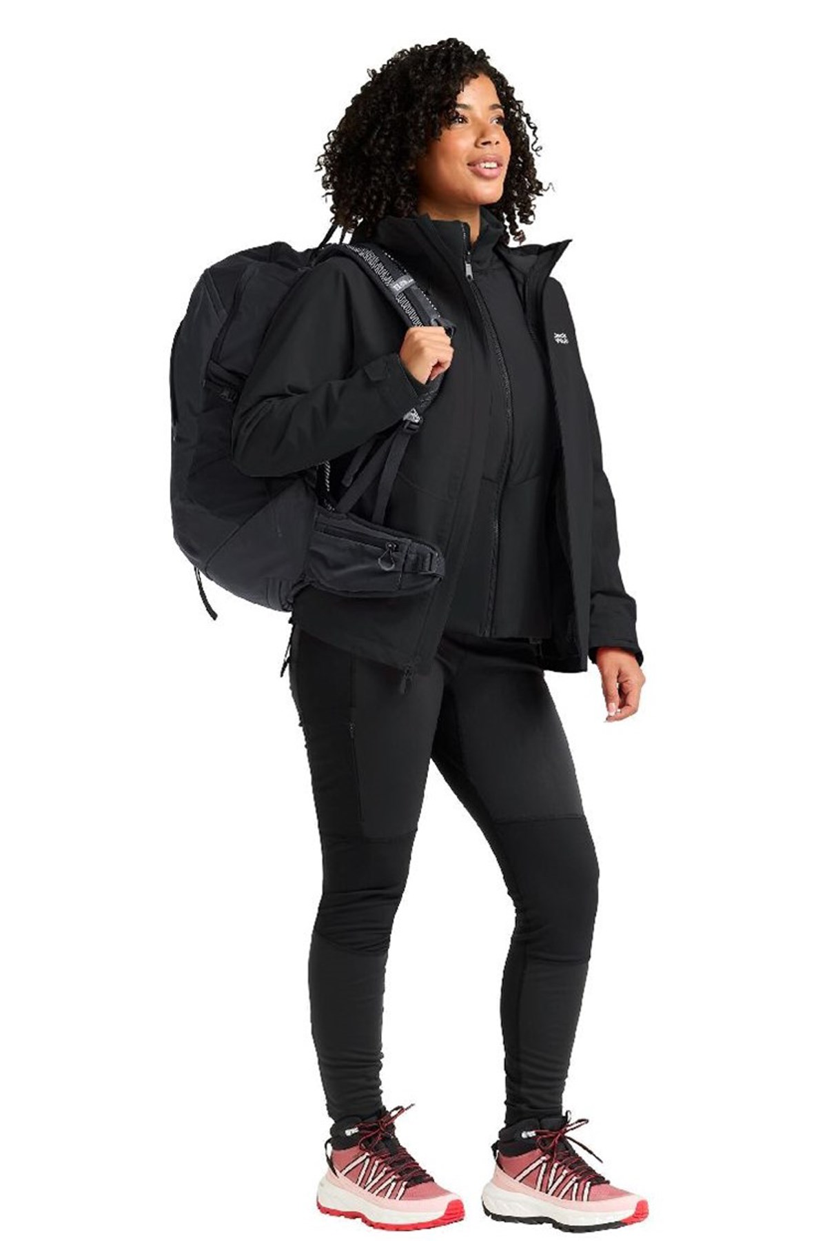 Jack Wolfskin Wild Places 3in1 Outdoor Mont A65258-6000 Siyah