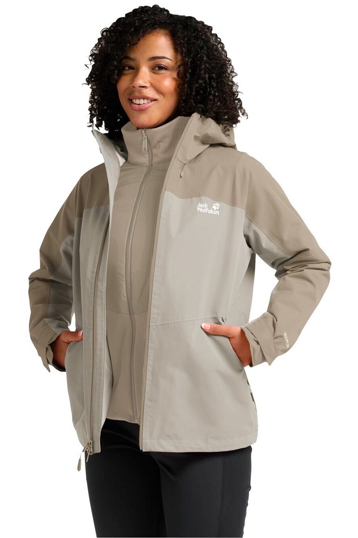 Jack Wolfskin Wild Places 3in1 Outdoor Mont A65258-A0056 Gri