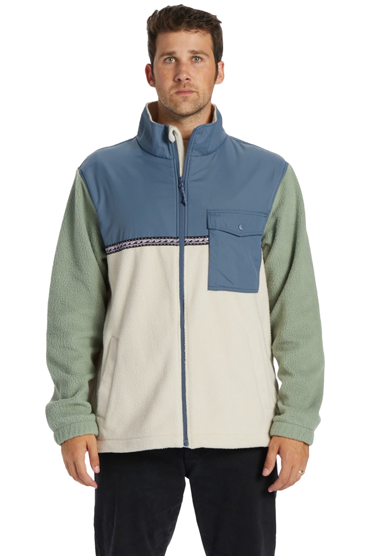 Billabong Boundary Trail Zip Erkek Polar Ceket ABYFT00313 Bej