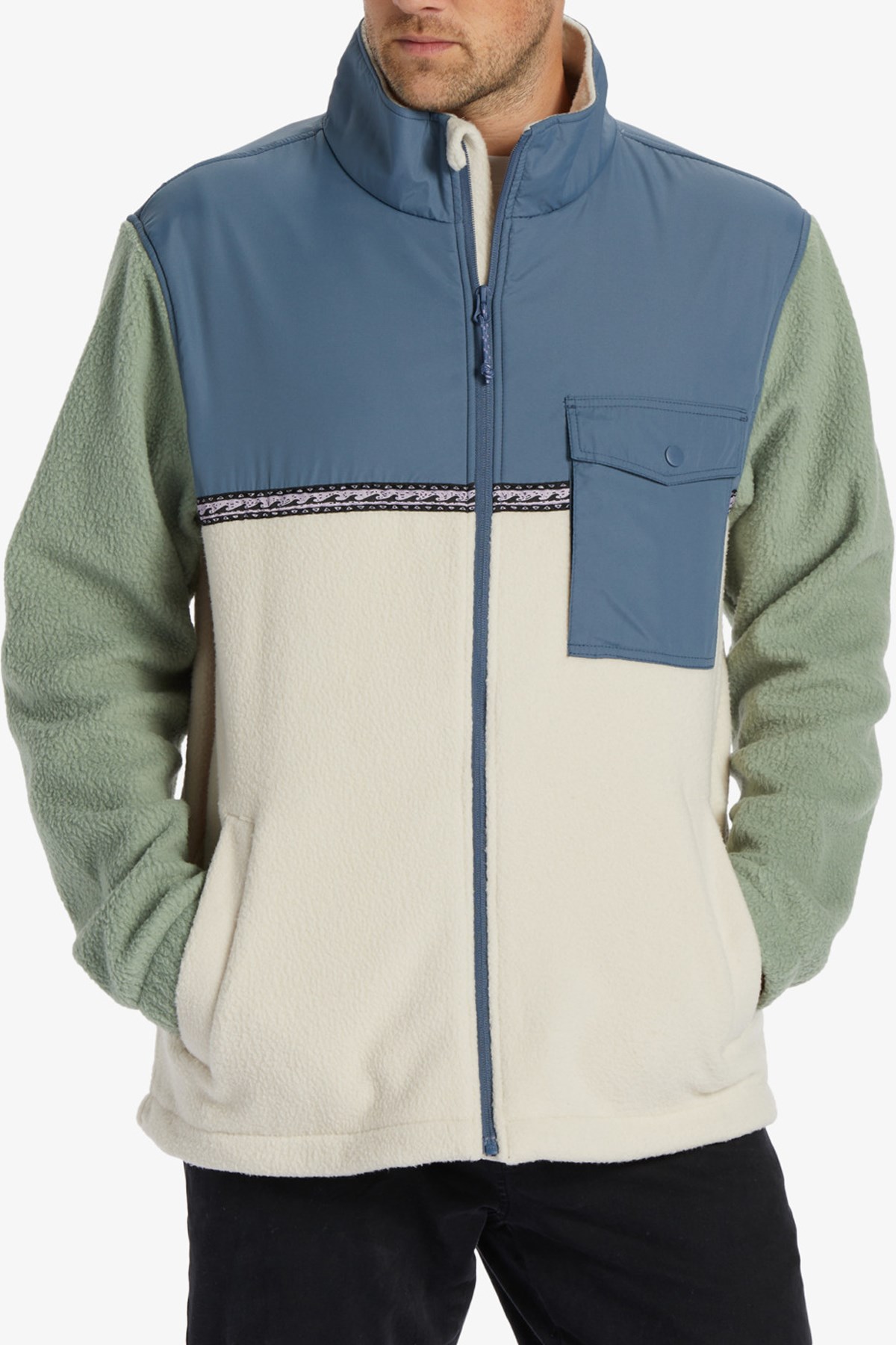 Billabong Boundary Trail Zip Erkek Polar Ceket ABYFT00313 Bej
