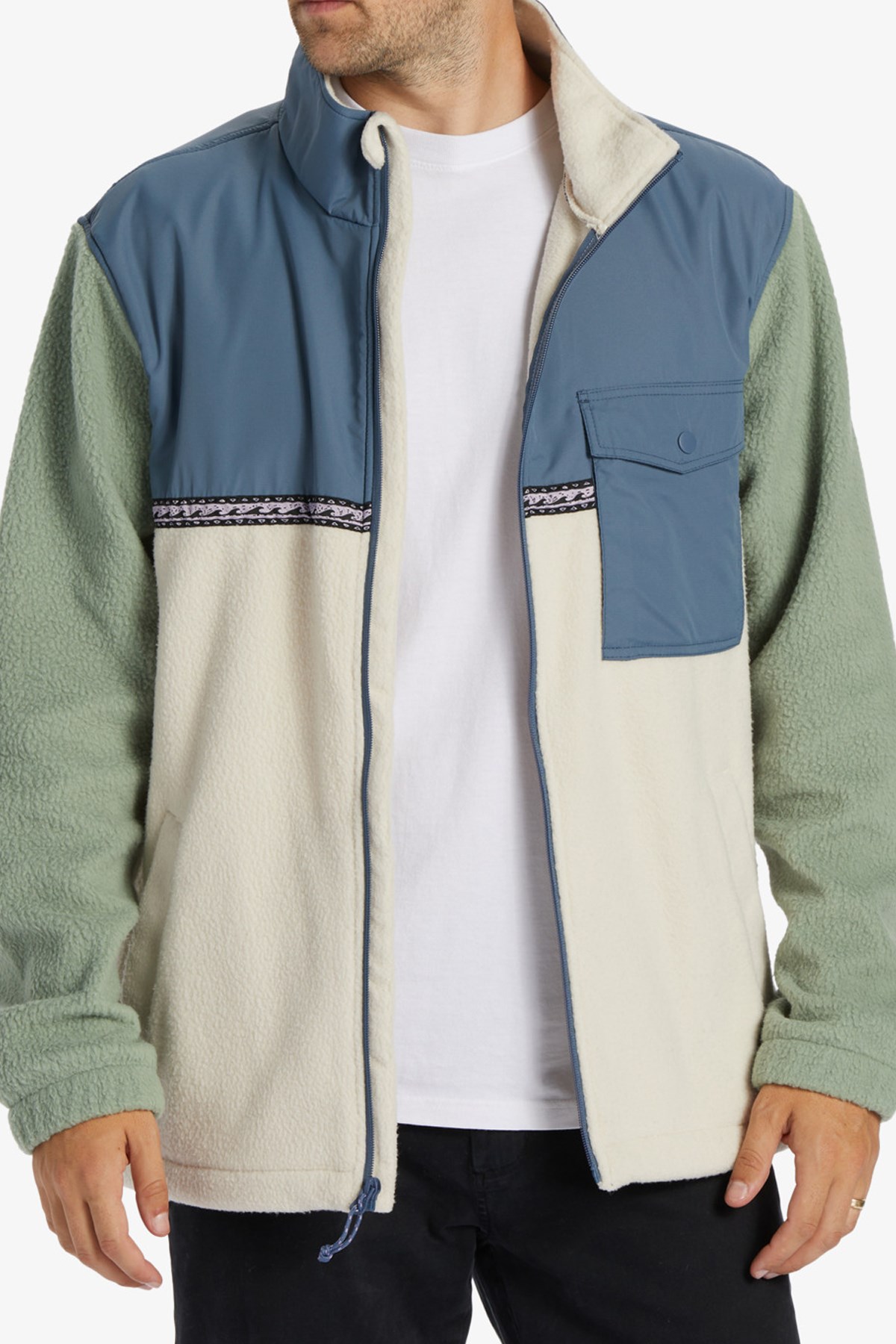Billabong Boundary Trail Zip Erkek Polar Ceket ABYFT00313 Bej