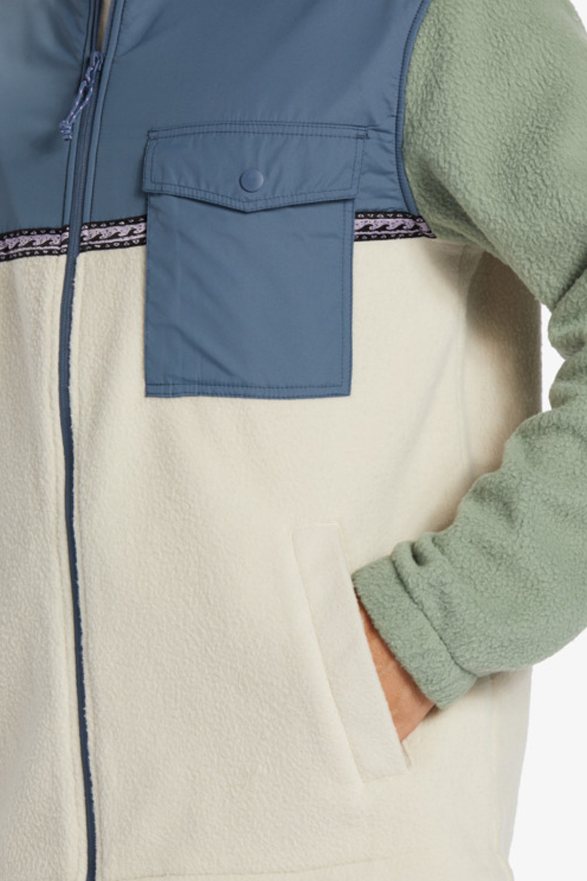 Billabong Boundary Trail Zip Erkek Polar Ceket ABYFT00313 Bej