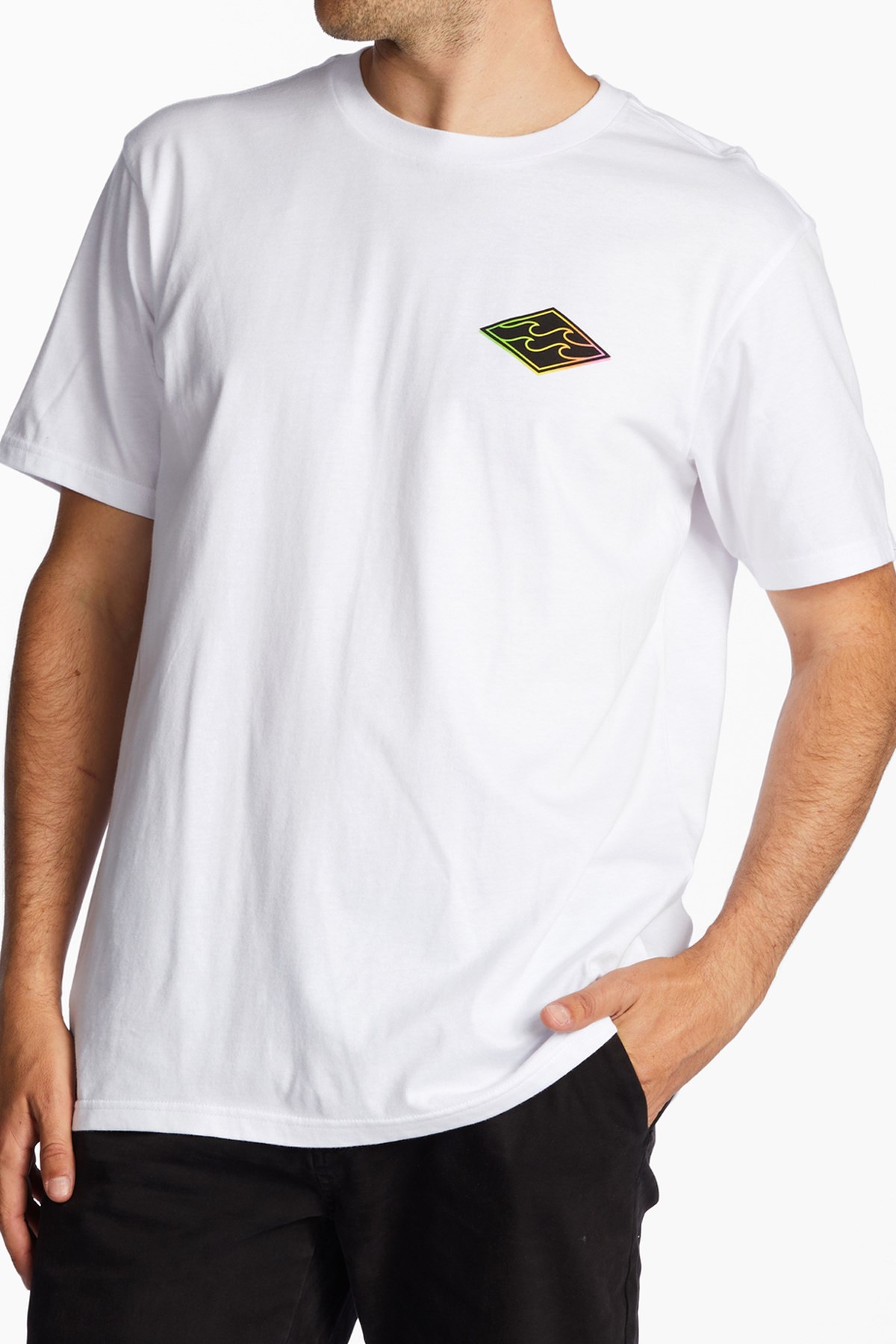 Billabong Crayon Wave Erkek Tişört ABYZT01697 Beyaz