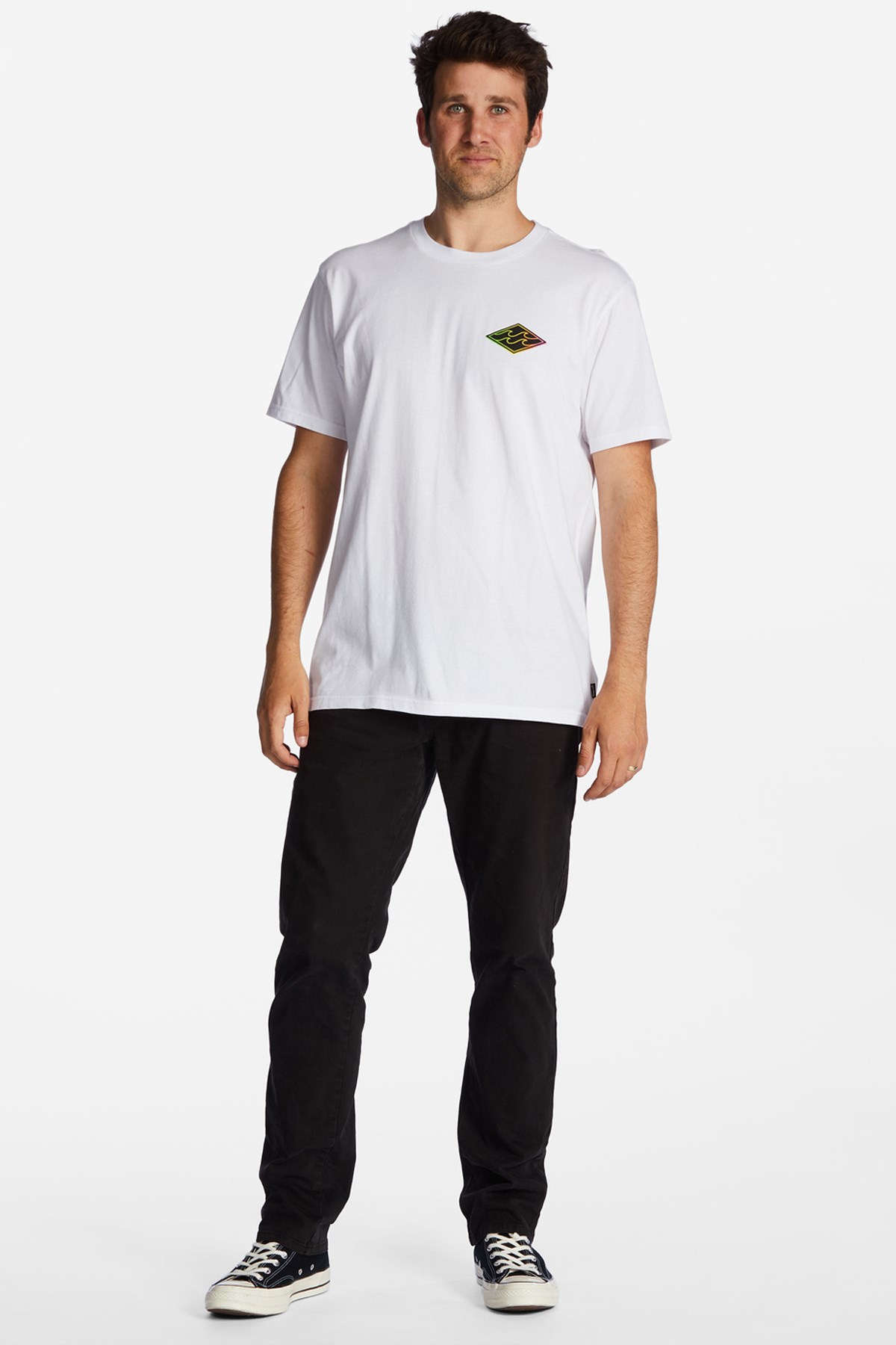 Billabong Crayon Wave Erkek Tişört ABYZT01697 Beyaz
