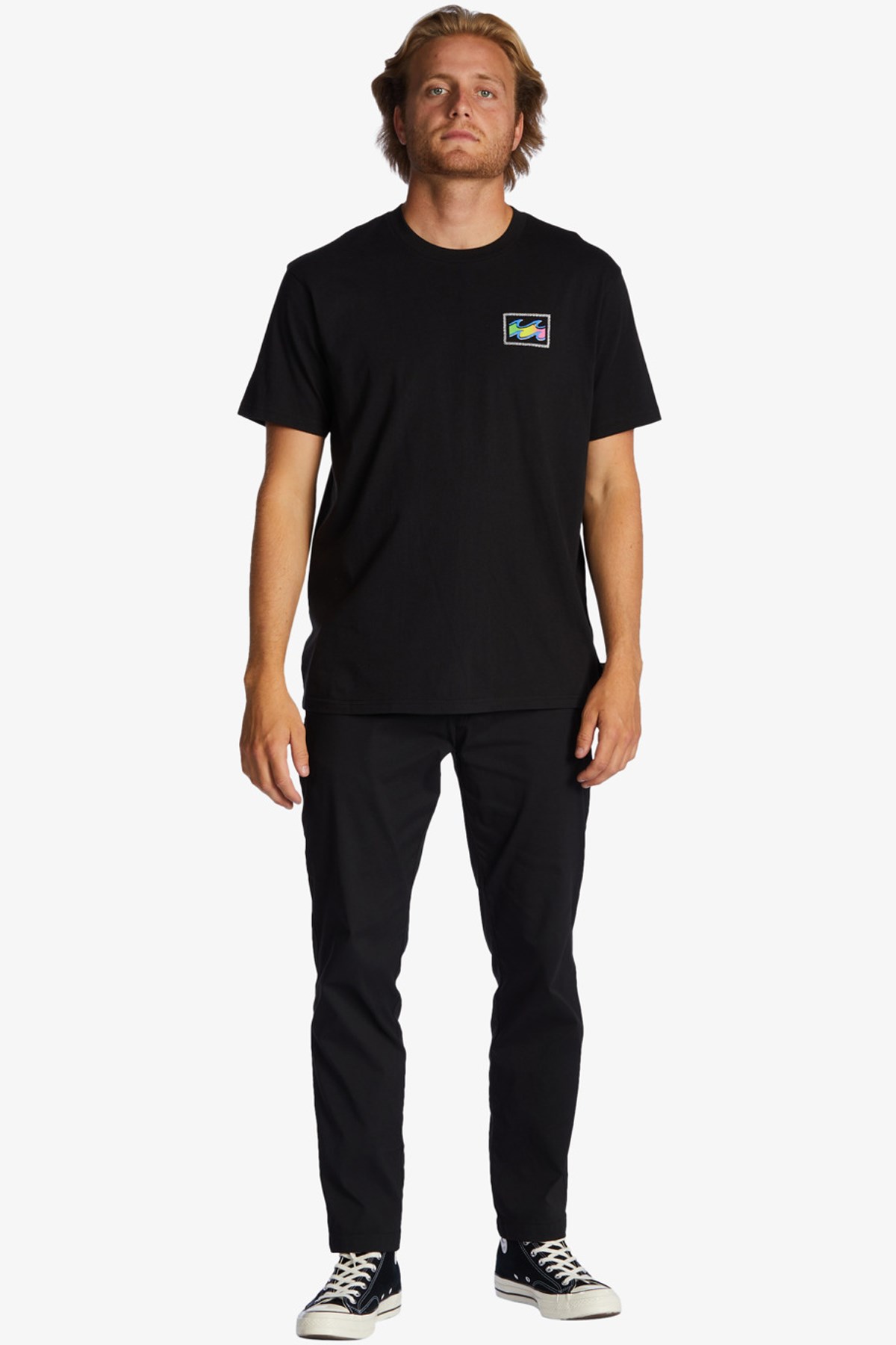 Billabong Crayon Wave Erkek Tişört ABYZT01697 Siyah