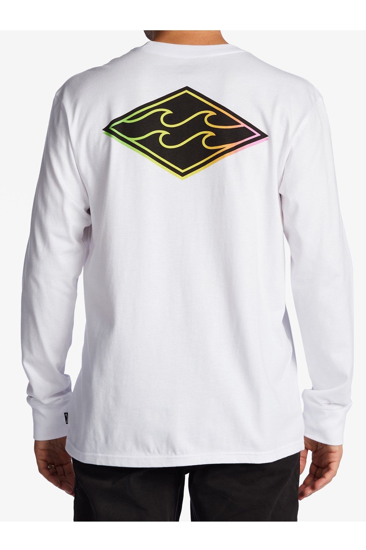 Billabong Crayon Wave Ls Erkek Tişört ABYZT01719 Beyaz