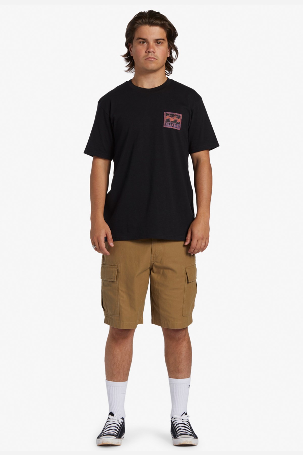 Billabong Crayon Wave Erkek Tişört ABYZT02255 Siyah